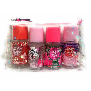 Набор парфюмированных спреев Victoria`s Secret PINK Collection Holiday Mini Mist Gift Set, 4 шт. в наборе